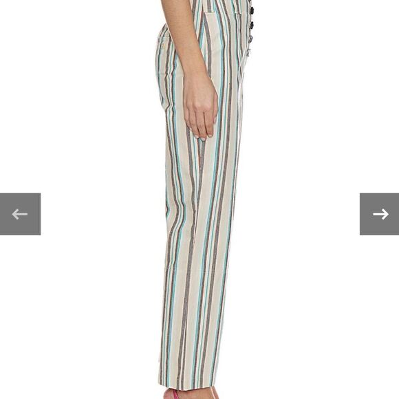 3.1 Phillip Lim striped high waist kick flare pants size XS, NWT - Picture 3 of 13